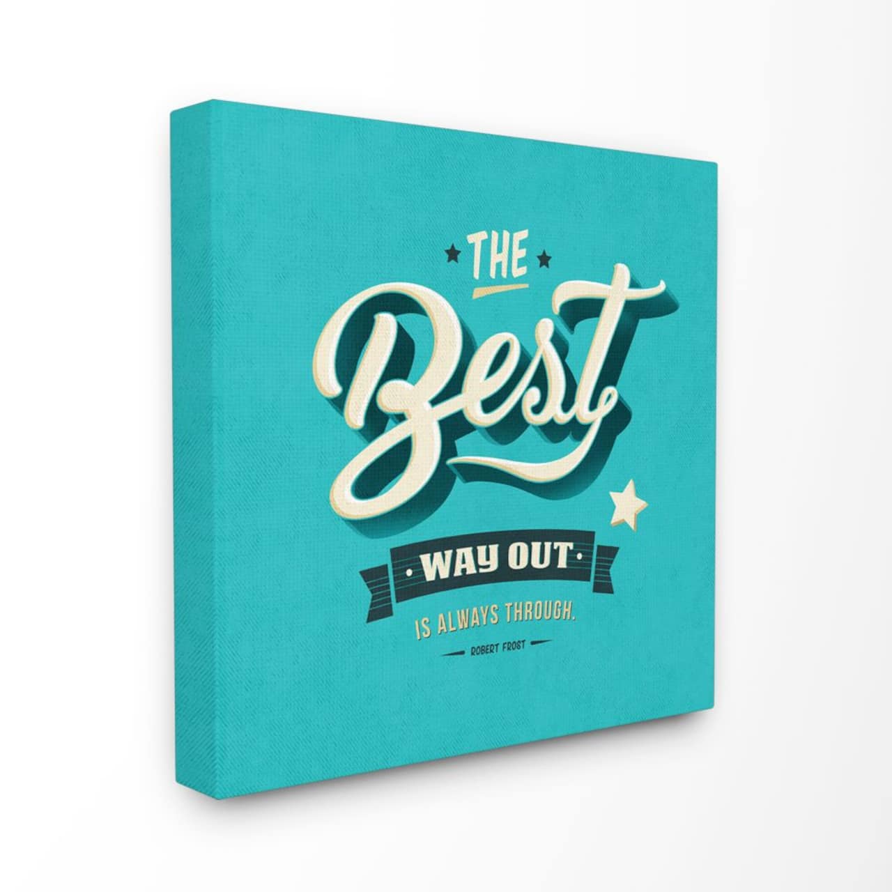 Stupell Industries Blue The Best Way Out Wall Accent